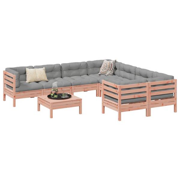 Garten-Lounge-Set 3042307 (9-teilig) Kiefer Dekor