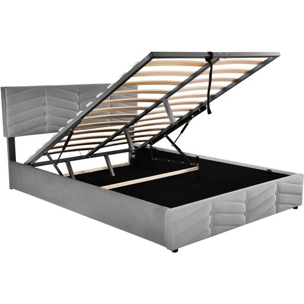 Einzelbett K-1228 Grau