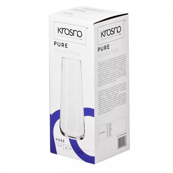 Vase-Karaffe Pure (Set 1) Klarglas - 10 x 24 x 10 cm