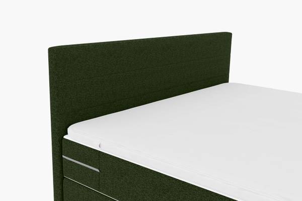 Boxspringbett Phönix A Dunkelgrün - Liegefläche Breite: 160 cm