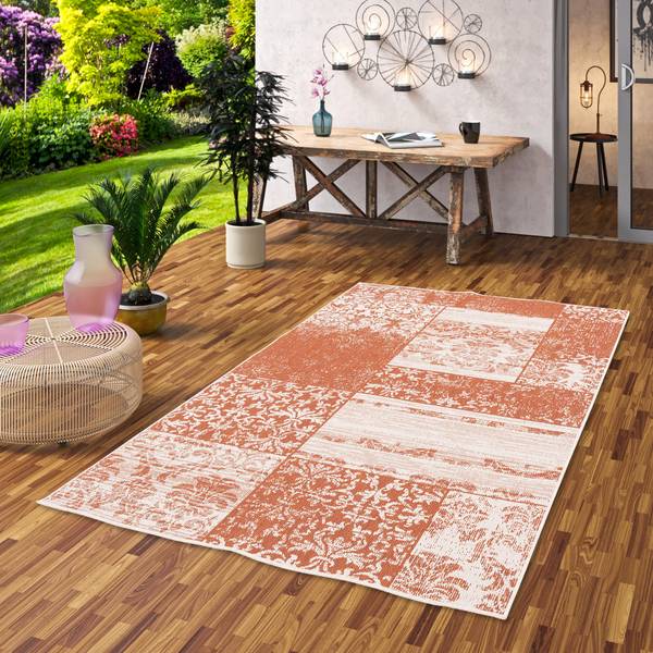 In & Outdoor Teppich Carpetto Patchwork 80 x 150 cm