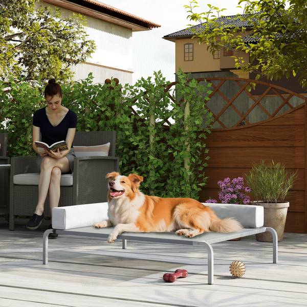 Hundebett D04-298V00LG Grau - Textil - 75 x 30 x 110 cm