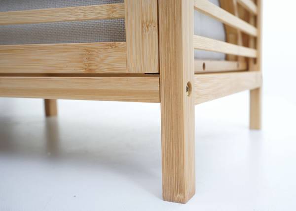 Badezimmerschrank N83 Braun - Bambus - 81 x 168 x 33 cm