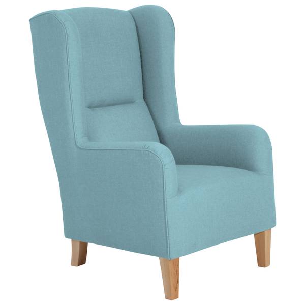 Ohrensessel Sarron Leinenoptik Blaugrau