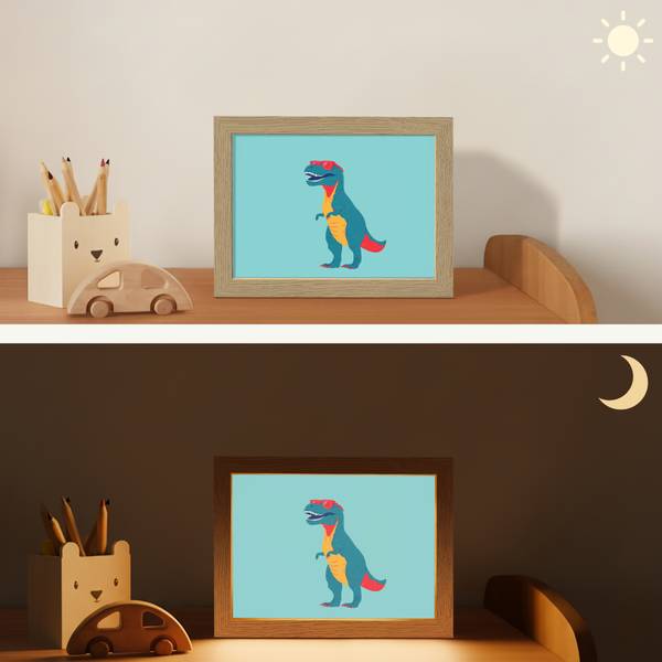 NACHTTISCHLAMPE T-Rex 20 x 15 cm