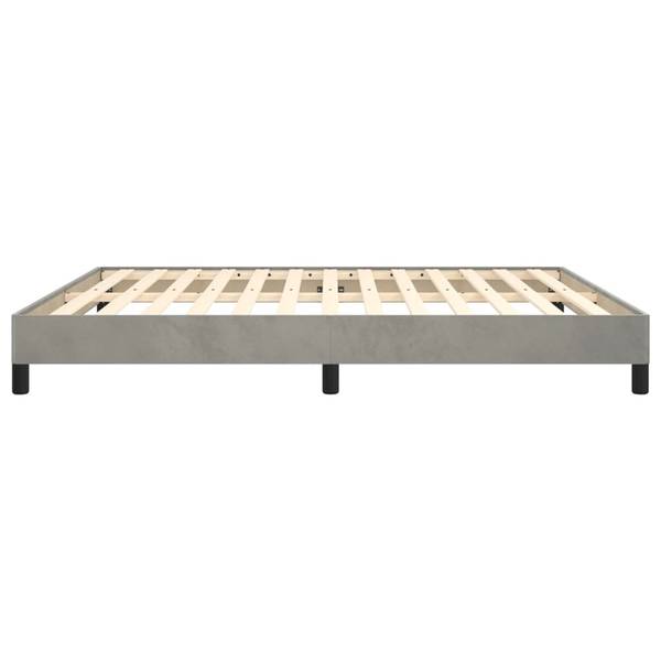 Bettgestell 3016042-3 Hellgrau - 183 x 25 x 203 cm