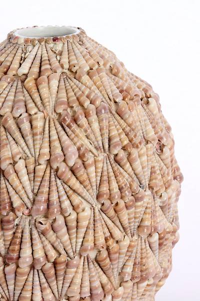 Topf SHELL Braun - Massivholz - 21 x 22 x 21 cm