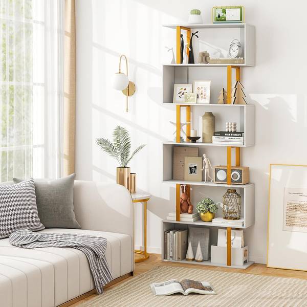 Boekenplank VH33172ITNL wit - plaatmateriaal op houtbasis - 24 x 189 x 70 cm