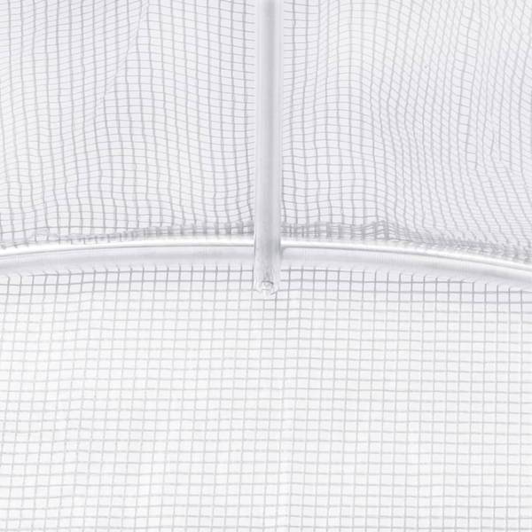 Gewächshaus 45750 Weiß - Kunststoff - 450 x 200 x 300 cm