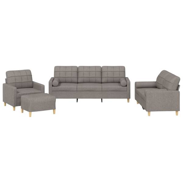 Sofagarnitur 3032139-1 (4-teilig) Taupe