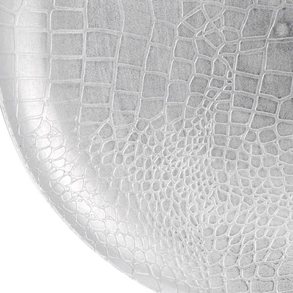 Servierteller ABX305020 Silber - Kunststoff - 33 x 2 x 33 cm