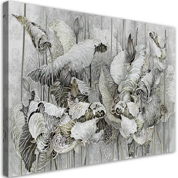 Wandbild blüten des heiligen lotus 120 x 80 cm