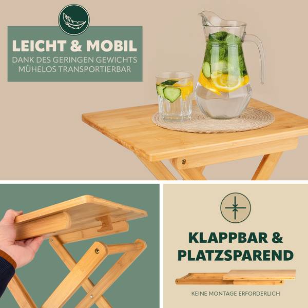 Beistelltisch 61061 Braun - Metall - 40 x 50 x 31 cm