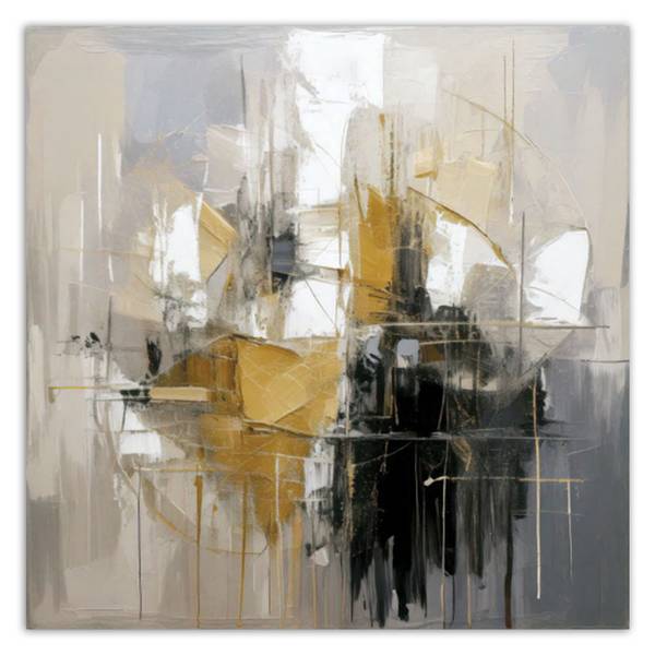 Canvas schilderij Flits 40 x 40 cm