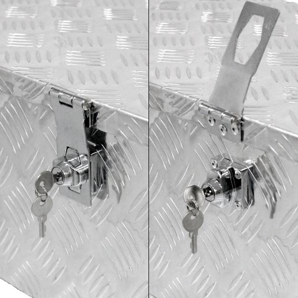 Werkzeugkasten ALBOX-T Silber - Samt - 24 x 32 x 73 cm