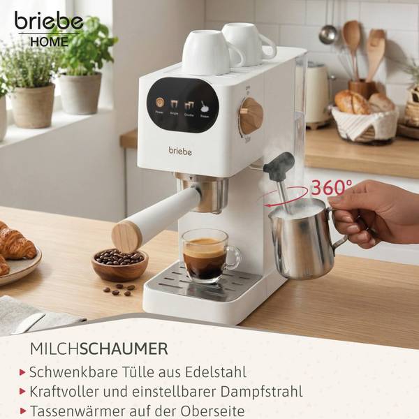 Kaffeemaschine Nordic EC1180WHT Weiß