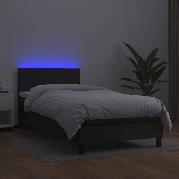 Boxspringbett 3017267-1 Schwarz - 90 x 203 cm