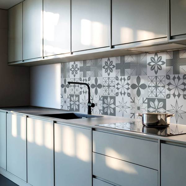 Fliesen Mosaik Geo Verbund 4er Set 50 x 50 cm