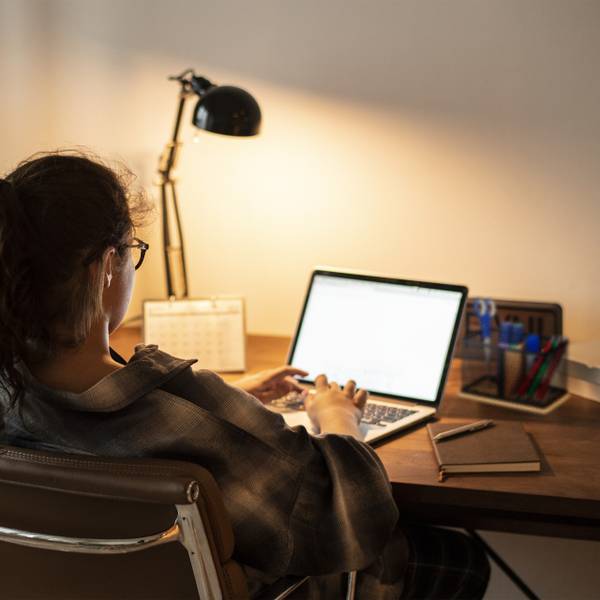 Stiftehalter Bambus und Mesh Schwarz - Braun - Eisen - 19 x 11 x 10 cm