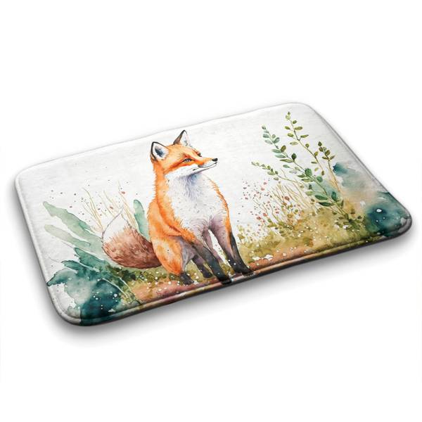 Badteppich Fuchs auf einer Wiese 75 x 45 x 75 cm
