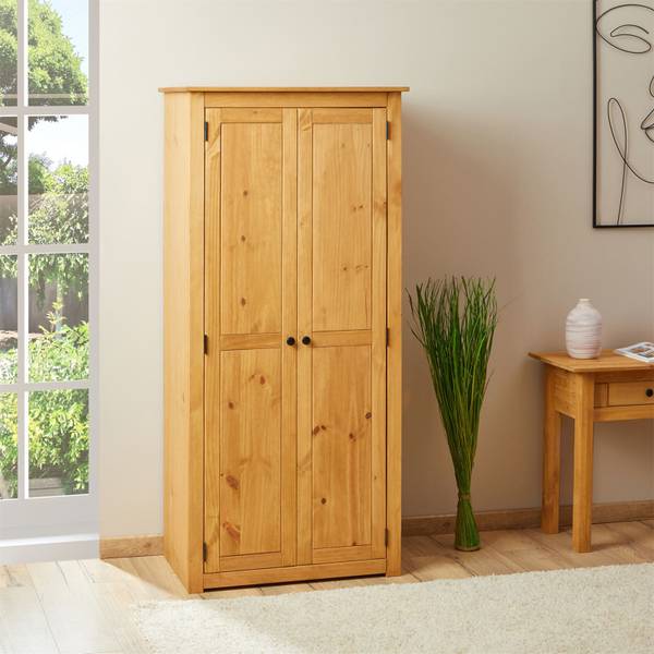 Kleiderschrank CANCUN Braun - Kiefer - 80 x 176 x 50 cm