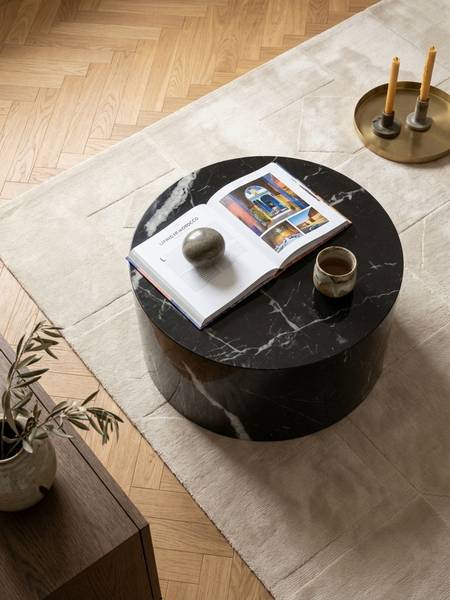 Couchtisch BAEZA Schwarz - Holzwerkstoff - 60 x 30 x 60 cm