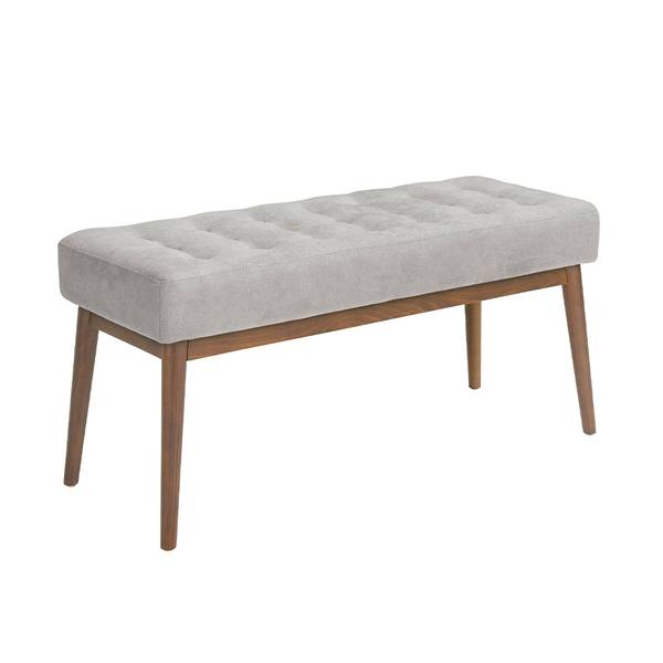 Bank 5107 Grau - Flachgewebe - Polyester - Webstoff - 100 x 45 x 40 cm