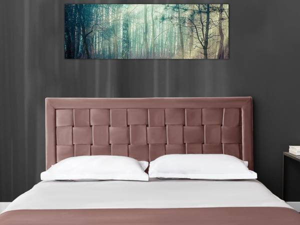 Tête de lit JENNA Rose foncé - Profondeur : 160 cm