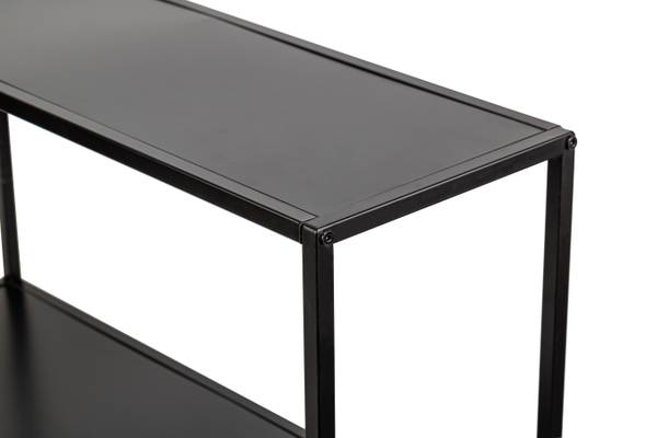 Konsolentisch OXFORD Schwarz - Metall - 80 x 80 x 27 cm