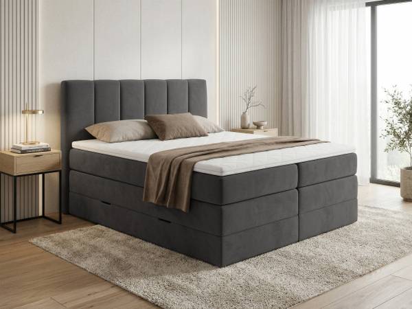 Boxspringbett Star Max Graphit - Liegefläche Breite: 180 cm