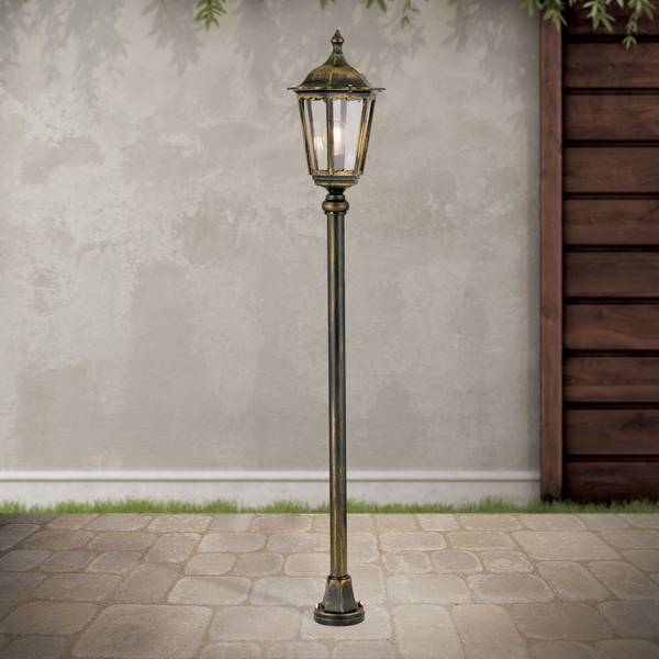 Buitenlicht PUCHBERG zwart - metaal - 22 x 140 x 22 cm