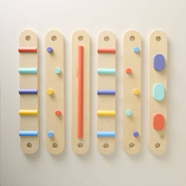 Balancierbalken NUANCE Holzwerkstoff - 9 x 6 x 60 cm
