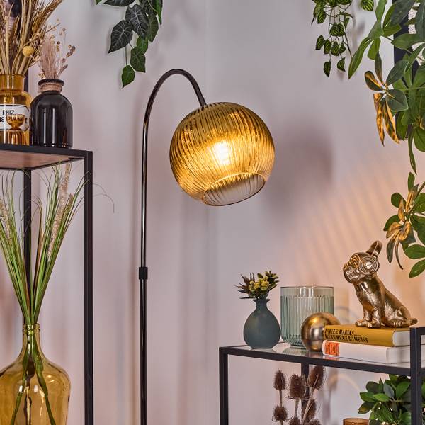 Stehlampe Cesaro Gold - Metall - 30 x 140 x 52 cm