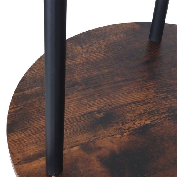 Garderobenständer 175 cm Schwarz - Braun - Eisen - 40 x 175 x 40 cm