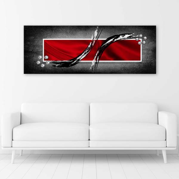 Wandbild abstraktion rechteck 120 x 40 cm