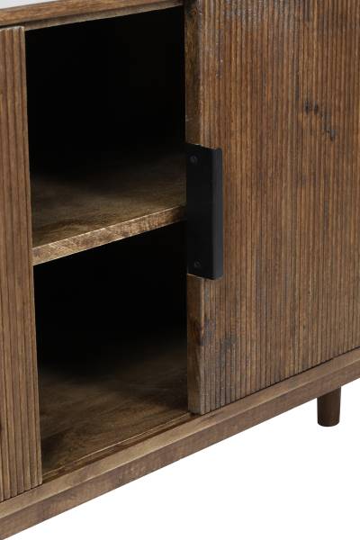 Schrank BITIKA Braun - Massivholz - 40 x 80 x 150 cm