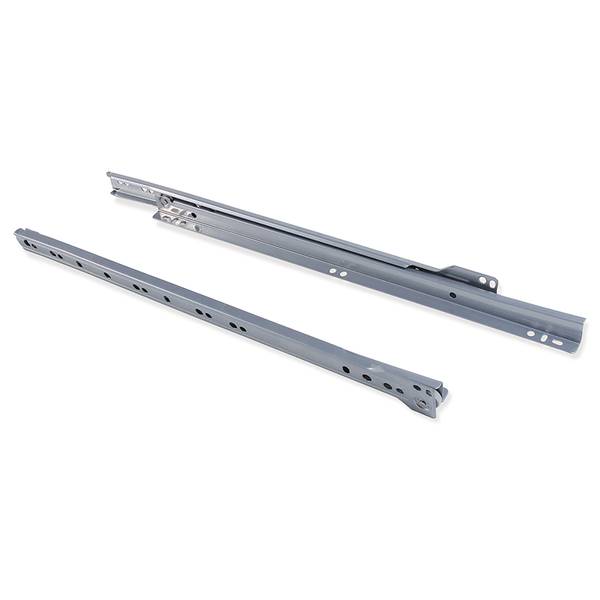 Schubladenführung Drop 5er-Set Silber - 1 x 4 x 40 cm