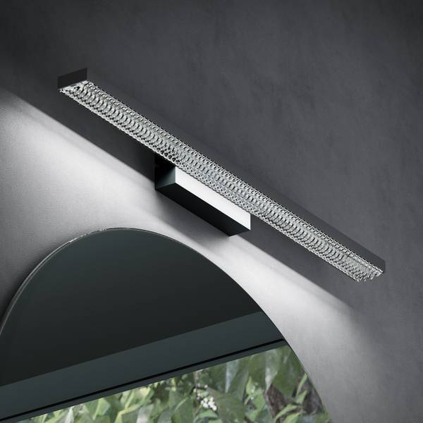 Wandleuchte Leuchtschein Schwarz - Flammenanzahl: 70