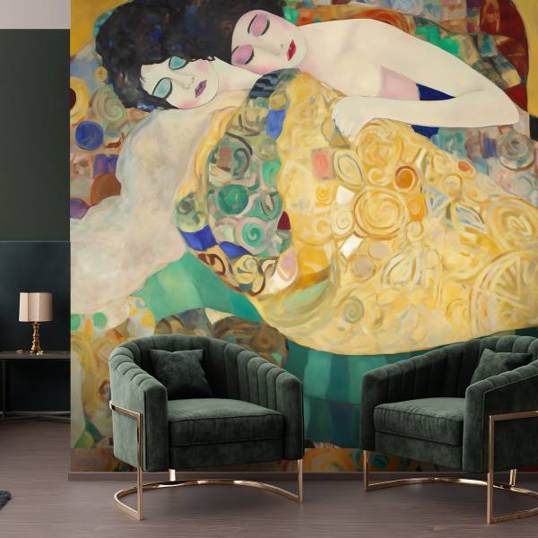 Papier peint, Vierge - G. Klimt 400 x 280 cm