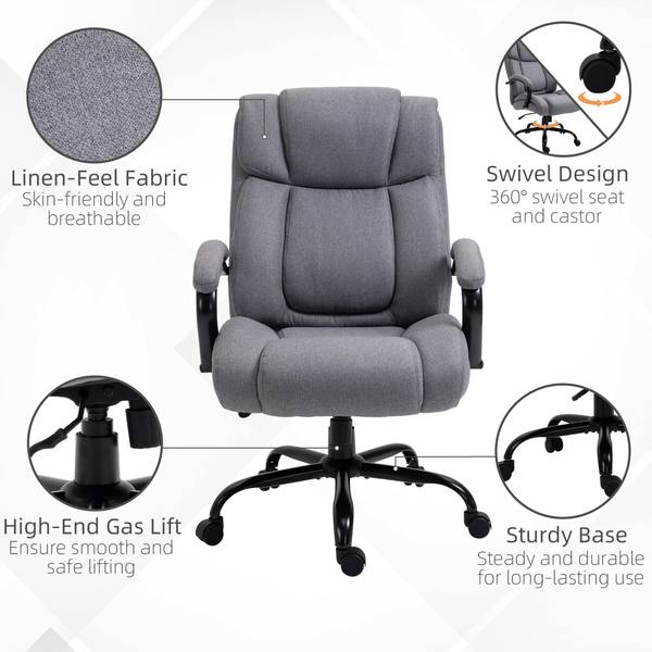 Bürostuhl ergonomisch 921-471LG Glas Grau
