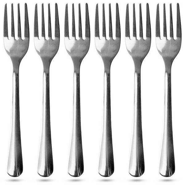 Dessertgabeln 6er Set 139185 Silber - Edelstahl - 2 x 1 x 14 cm