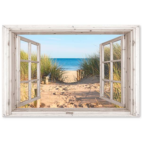 GARTENPOSTER Strandweg 180 x 120 cm