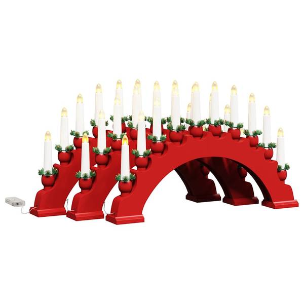 Weihnachtskerzenbog 3700000175 3er Set Rot