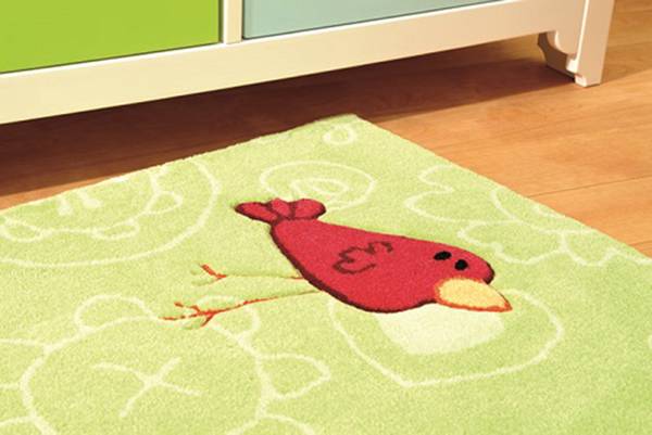 Kinderteppich Happy Zoo Crocodile Grün - Polyacryl - 120 x 2 x 180 cm