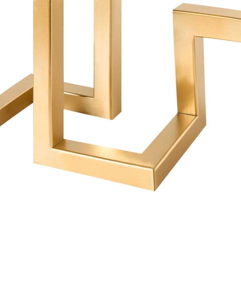 Kandelaar RAPOSO goud - bamboe - 37 x 30 x 37 cm