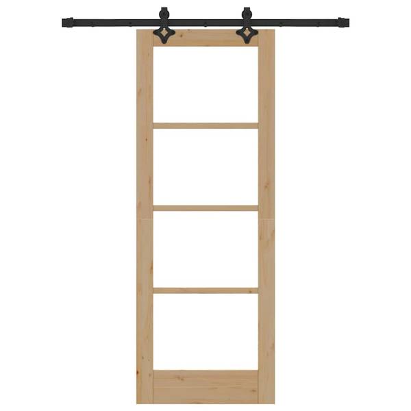 Schiebetür 3045044-1 Schwarz - Holz - 73 x 198 cm