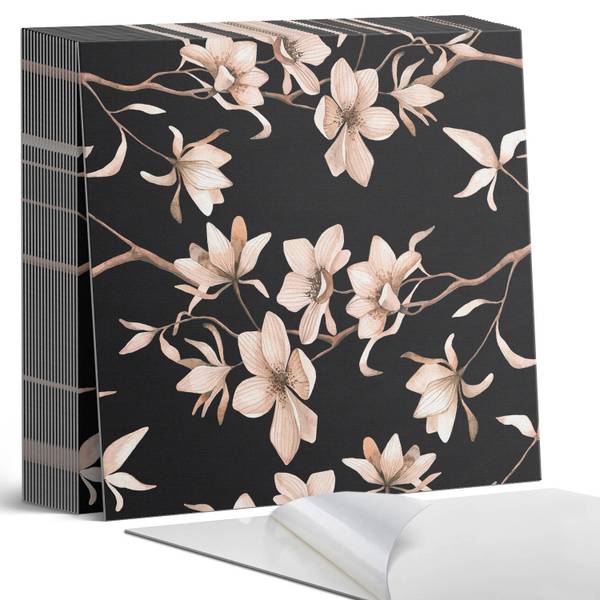 Vinylfliese BlumenHinte 20er-Set 20 x 20 cm