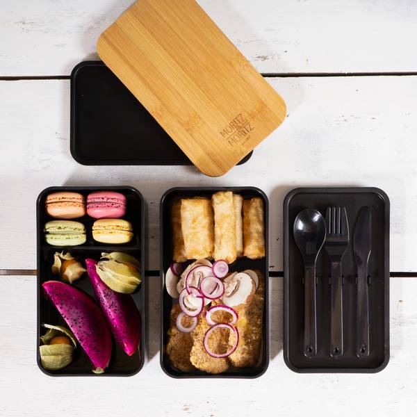 10tlg Bento Box japanische Brotdose 11 x 20 x 12 cm