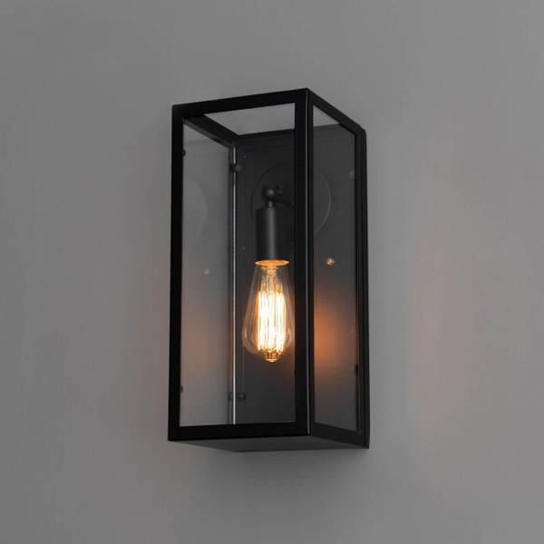 Wandleuchte Trafalgar Schwarz - Metall - 16 x 36 x 18 cm