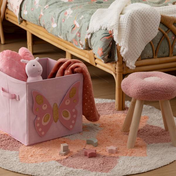Aufbewahrungsbox JOEY Pink - Papier - 29 x 29 x 29 cm